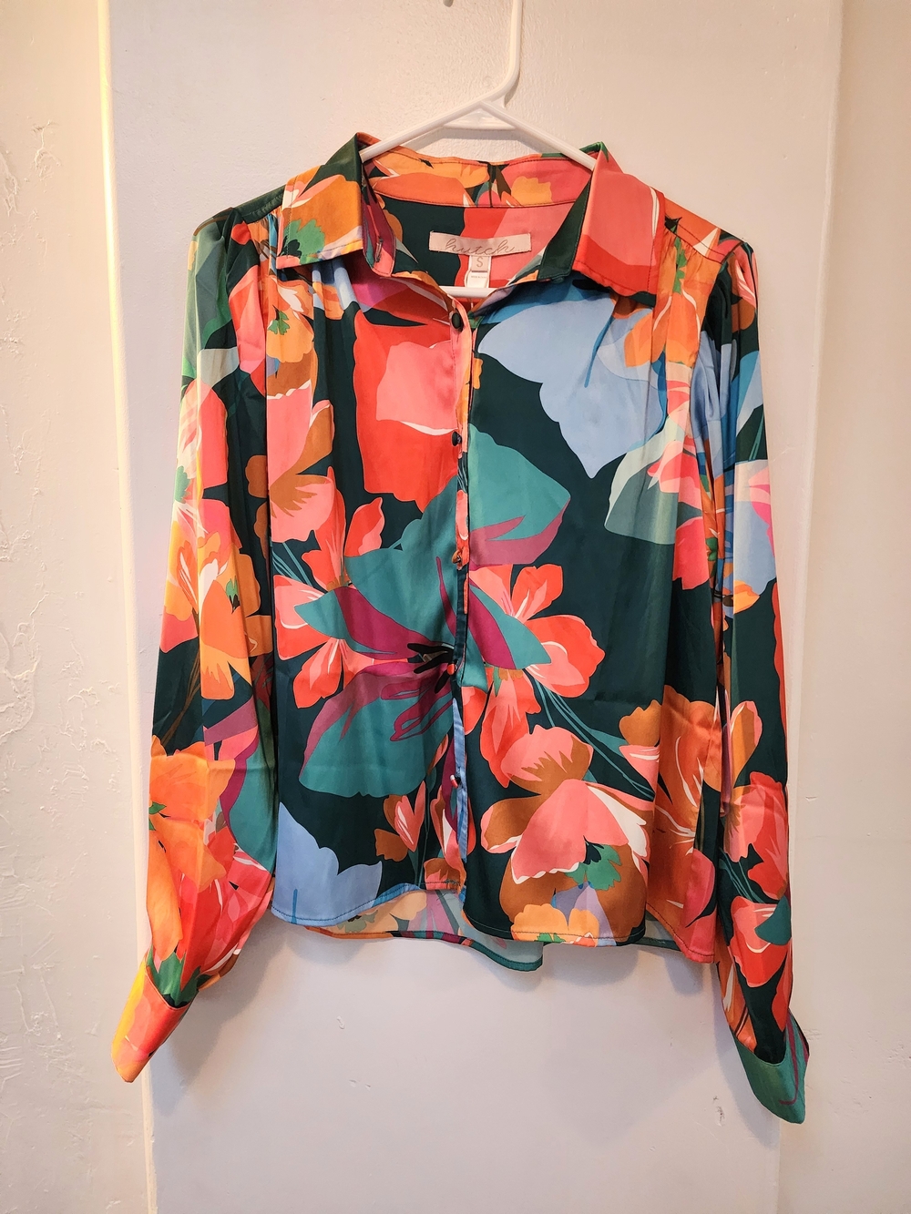 Hutch Floral Button-Up Blouse in Multi-Color